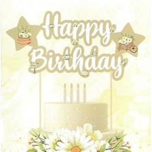 Parti Show Papatya Happy Birthday Pasta Süsü