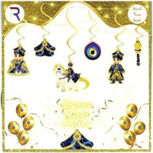 Parti Show Sünnet Asmalı Tavan Süsü Gold (6 Adet)