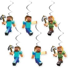 Parti Show Minecraft Asmalı Tavan Süsü (6 Adet)