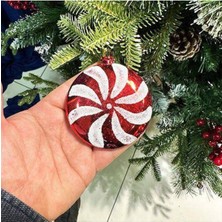 Parti Show Kırmızı Beyaz Lolipop Şeker Süs 2 Adet