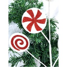 Parti Show Yılbaşı Simli Köpük Şeker Dal 75 cm 1 Adet