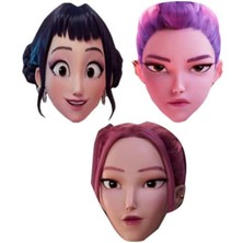 Parti Show K-Pop Demon Hunters 6'lı Kağıt Maske