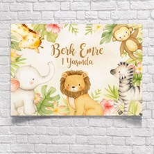 Parti Show Safari Doğum Günü Afişi