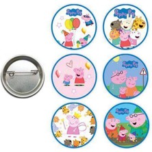 Parti Show Peppa Pig Rozet 6 Adet
