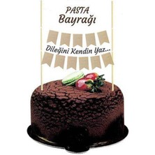 Parti Show Kendin Yaz Kraft Pasta Bayrağı