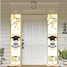 Parti Show 2025 Mezunları Kapı Afişi 160*30 cm