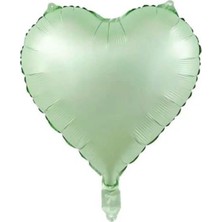 Parti Show Retro Yeşil Kalp Folyo Balon 45 cm
