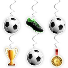 Parti Show Futbol Temalı Asma Süs 6 Adet