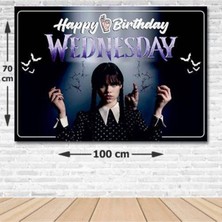 Parti Show Wednesday 2 Doğum Günü Afişi Fotosuz 70*100 cm