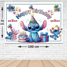 Parti Show Stitch Happy Birthday Doğum Günü Afişi