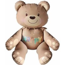 Parti Show Retro Karamel Ayıcık Folyo Balon