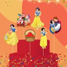 Parti Show Pamuk Prenses 6'lı Pasta Süsü