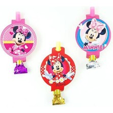 Parti Show Minnie Mouse Parti Düdüğü (6 Adet)