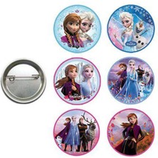 Parti Show Frozen Elsa Anna Rozet 6 Adet