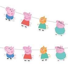 Parti Show Peppa Pig  Dekoratif Banner 150X19 cm
