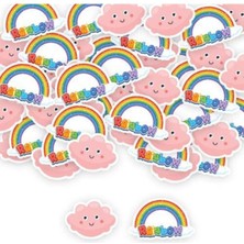 Parti Show Gökkuşağı Bulut Masa Konfetisi 30 Adet