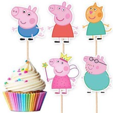 Parti Show Peppa Pig Şekilli Kürdan 10 Adet