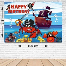 Parti Show Korsan Yengeç Doğum Günü Afişi 70*100 cm