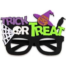 Parti Show Halloween Trick Treat Cadı Şapkalı Gözlük