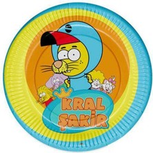 Parti Show Kral Şakir Action Karton Tabak (8 Adet)