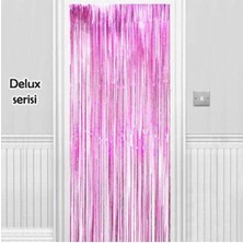 Parti Show Parlak Duvar ve Kapı Perdesi Pembe 100X200 cm