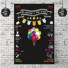 Parti Show Ortaokul Mezuniyet Hatıra Afişi 100*150 cm