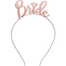 Parti Show Bride Metal Taç Rose Gold