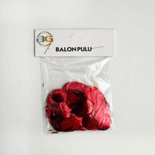 Parti Show Metalik Balon Konfeti Kırmızı 10 gr