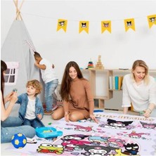 Parti Show Kuromi Temalı Masa Önü Yer Kaplama Branda 160*240 cm