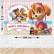 Parti Show Paw Patrol Skye Doğum Günü Afişi Fotosuz 70*100 cm