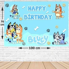 Parti Show Bluey Doğum Günü Afişi 70*100 cm