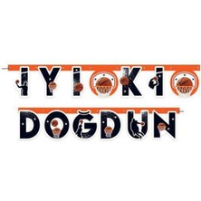 Parti Show Basketbol Iyi Ki Doğdun Yazısı (2 Metre)