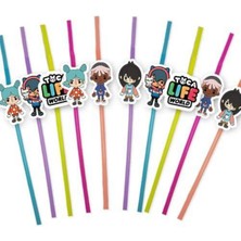 Parti Show Toca Boca Artistik Pipet 10 Adet