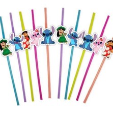 Parti Show Lilo ve Stitch Artistik Pipet 10 Adet