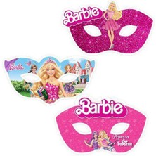 Parti Show Barbie Kağıt Maske 6 Adet