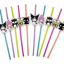 Parti Show Kuromi Artistik Pipet 10 Adet