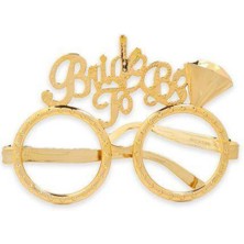 Parti Show Bride To Be Plastik Gözlük Taç Set Rose Gold 1 Adet