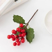 Parti Show Kırmızı Kokinalı Yapay Çiçek, 18 Cm, Yılbaşı Dekorasyonu, 1 Adet