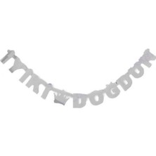 Parti Show Iyi Ki Doğdun Yazısı Gümüş (Gri)