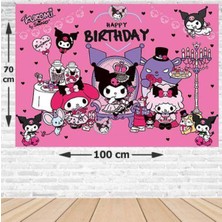 Parti Show Kuromi Doğum Günü Afişi Fotosuz 70*100 cm