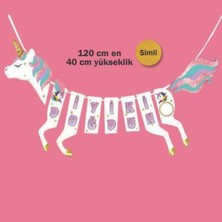 Parti Show Unicorn At Şeklinde Iyi Ki Doğdun Yazısı 120 cm