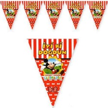 Parti Show Mickey Mouse Flama Bayrak Set (2 Metre)