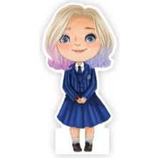 Parti Show Wednesday Addams Ayaklı Pano Kurt Kız 33X16 cm