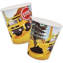 Parti Show Inşaat Temalı Bardak (8 Adet)