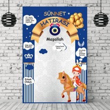 Parti Show Sünnet Hatırası Afişi Koyu Tema 100*150 cm