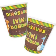 Parti Show Dinozor Bardak (8 Adet)