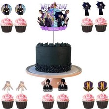 Parti Show Wednesday Cake Topper Set