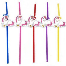 Parti Show Unicorn Artistik Pipet (10 Adet)