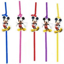 Parti Show Mickey Mouse Artistik Pipet 10 Adet
