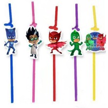 Parti Show Pijamaskeliler Artistik Pipet (10 Adet)